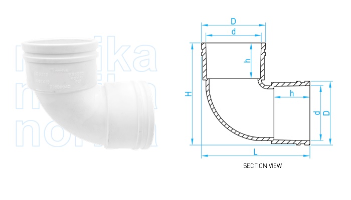 UPVC 88 Degree Elbow